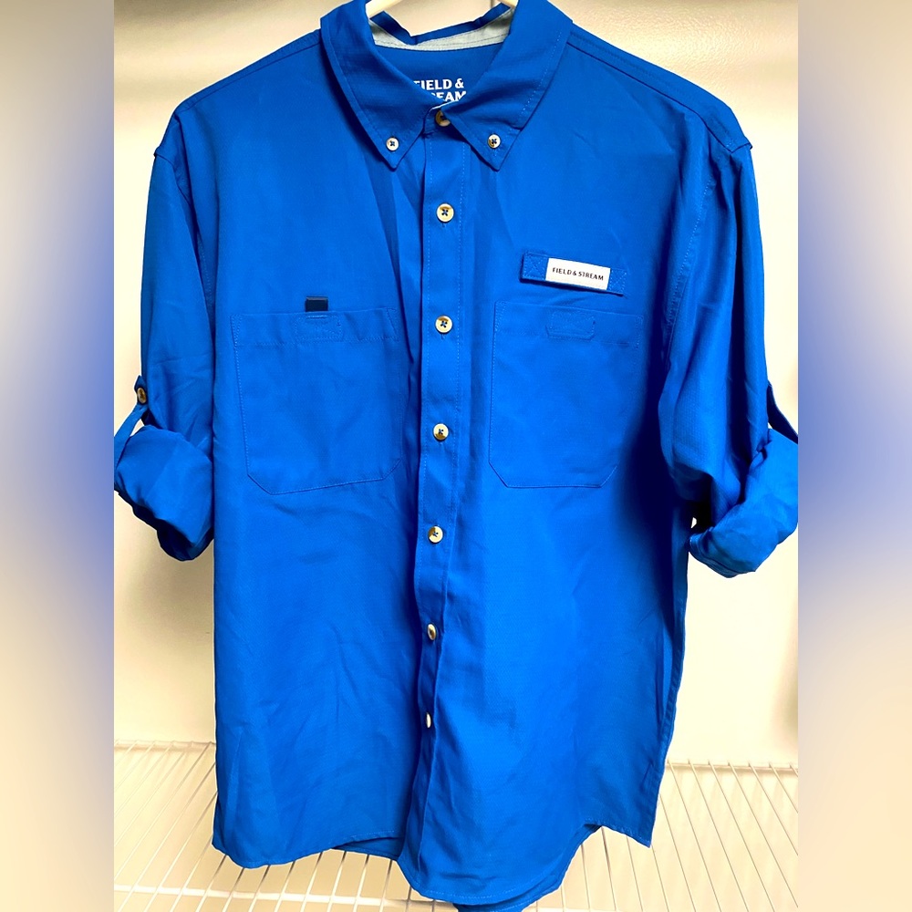 Field and stream fishing button up